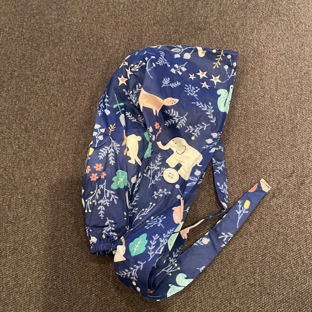 Elephant scrub cap